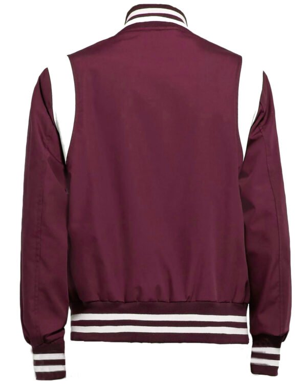 Red Satin Varsity Jacket - Image 2