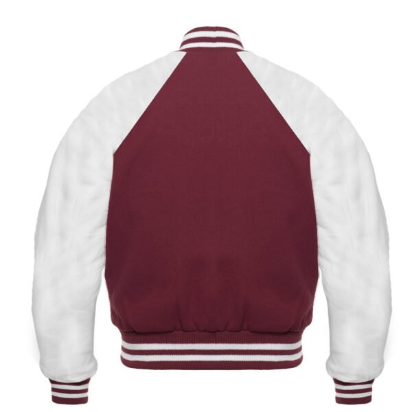 Maroon Varsity Reglan Jacket - Image 2