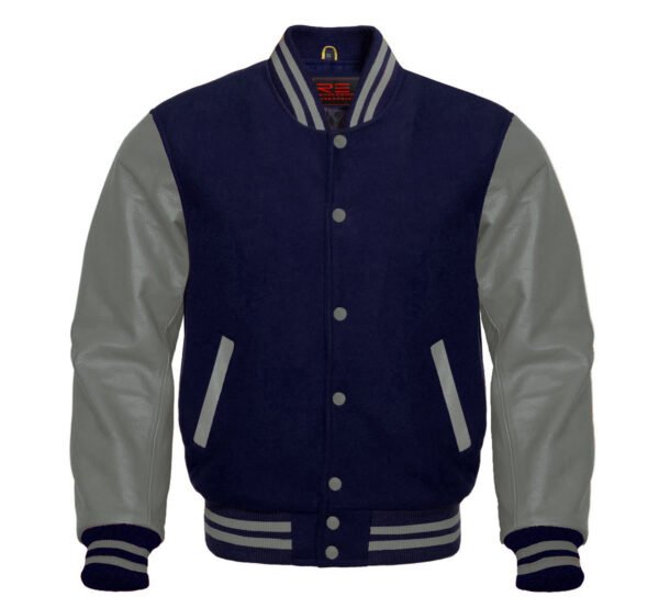 Navy Blue Varsity Jacket