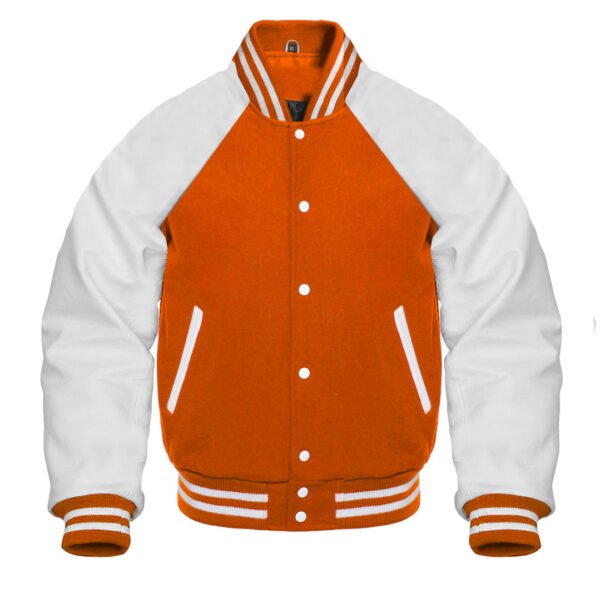 Orange Varsity Reglan Jacket