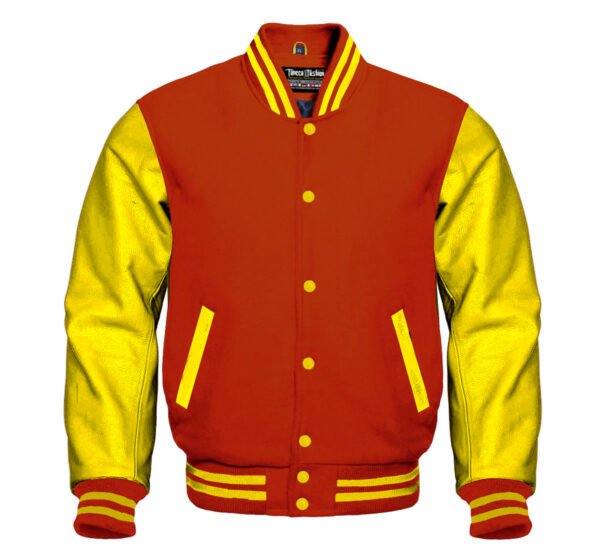 Orange Varsity Jacket