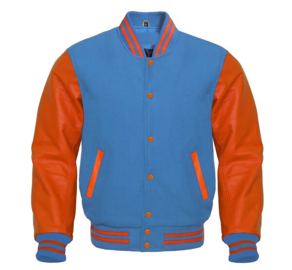Sky Blue Varsity Jacket