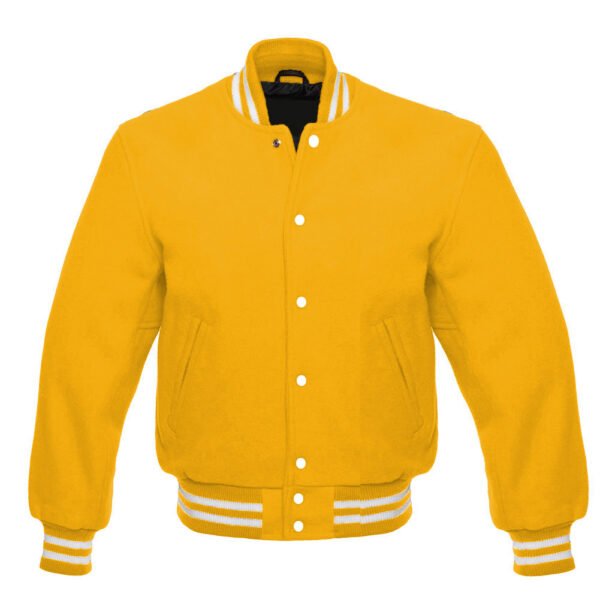 Yellow Wool Varsity Jacket