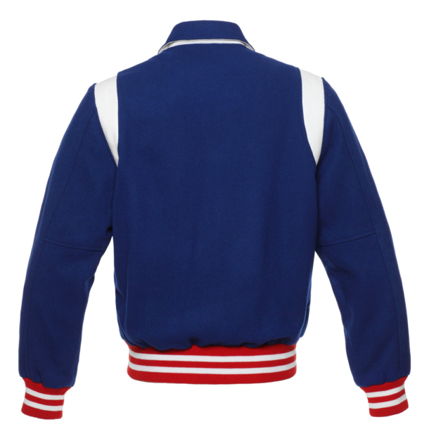 Blue Wool Varsity Jacket - Image 2