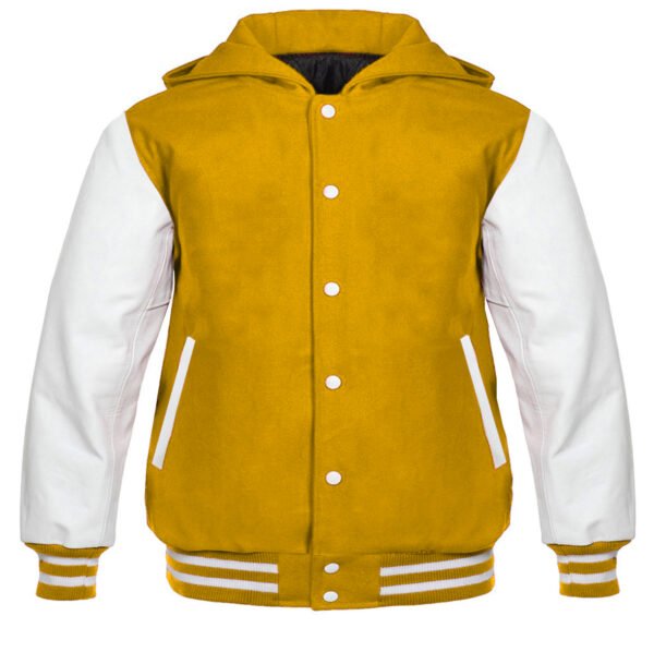 Yellow Hoodie Varsity Jacket